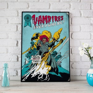 Lost Boys Inspired Frog Brothers - Vampires Everywhere! - Movie Prop Comic Book Art Print