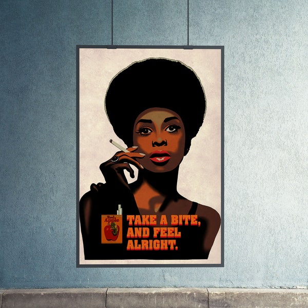 Quentin Tarantino Jackie Brown Inspired - Red Apple Cigarettes -  Movie Prop A4 A3 A2 Art Print