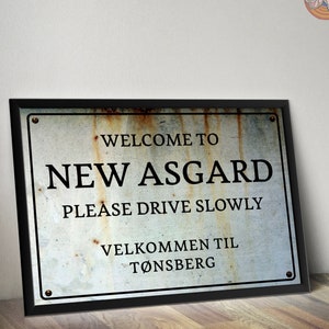 Avengers New Asgard Sign Art Print: Replica Prop Poster