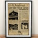 Back to the Future Inspired Hill Valley Telegraph Vintage Style Newspaper A4 A3 A2 A1 Art Print