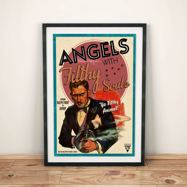 Home Alone Inspired - Angels with Filthy Souls - Vintage Hollywood Movie A4 A3 A2 Art Print