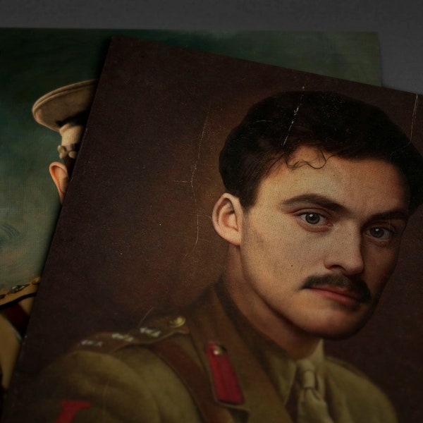 Blackadder Goes Forth Inspired - Captain Kevin Darling Oil Portrait - A1 A2 A3 A4 Art Print