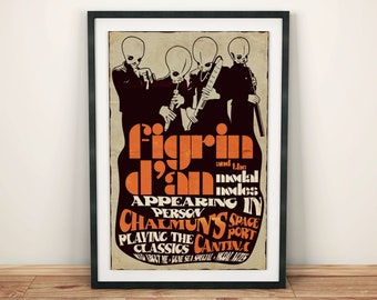 Star Wars Inspired Figrin D'an and the Modal Nodes Tour Poster A1 A2 A3 A4 + A6 Postcard