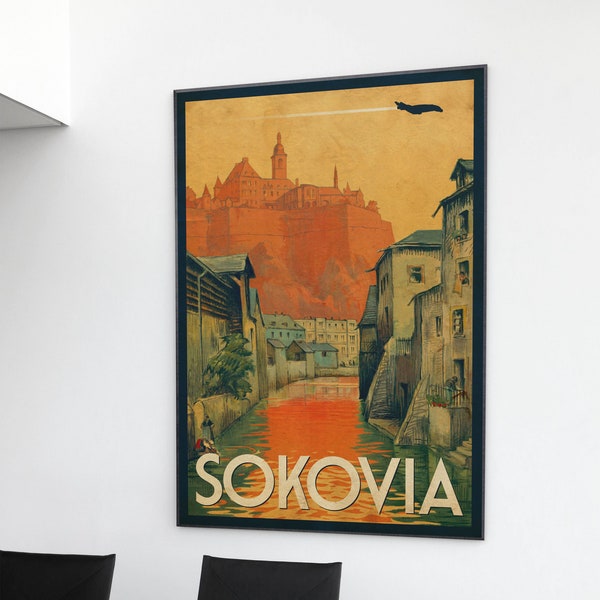 Vintage Style MCU Inspired Sokovia A4 A3 A2 Art Print