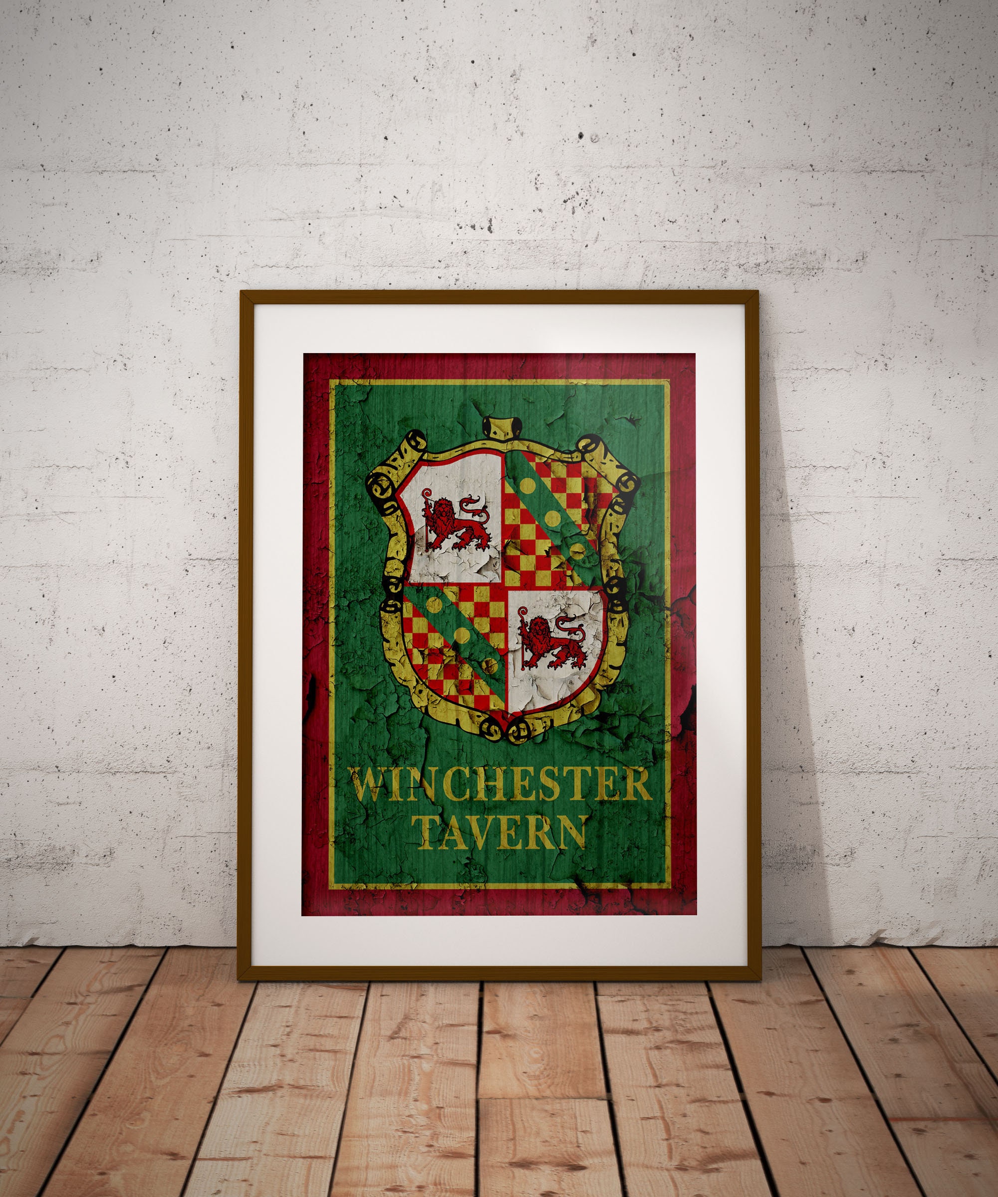 Shaun of the Dead Inspired - Winchester Tavern Pub Sign - Aged \u0026 Weathered  London Movie Prop A4 A3 A2 Art Print - Etsy Israel, image size:2000x2400