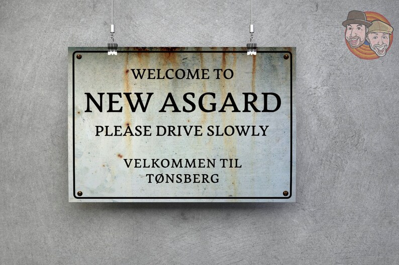 Avengers New Asgard Sign Art Print: Replica Prop Poster - Etsy