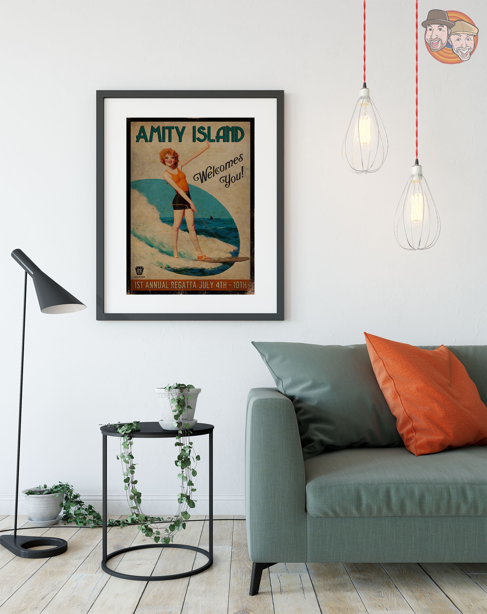 Discover Vintage Style Jaws Inspired Amity Island 1925 1st Posters