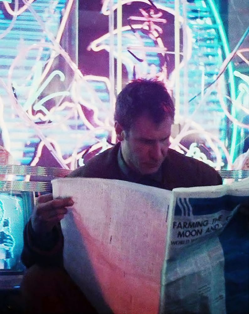 Blade Runner Inspired Independent Sentinel Newspaper Prop A4 A3 A2 Art Print