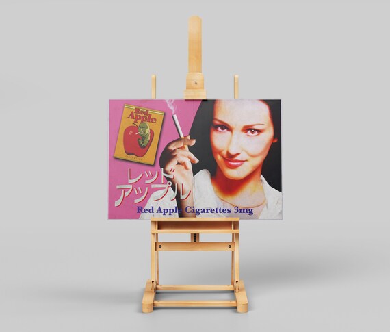 Kill Bill Inspired Red Apple Cigarettes Art Print - Quentin Tarantino Movie  Prop