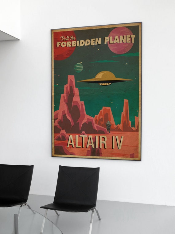 Forbidden Planet (French) print by Vintage Entertainment Collection