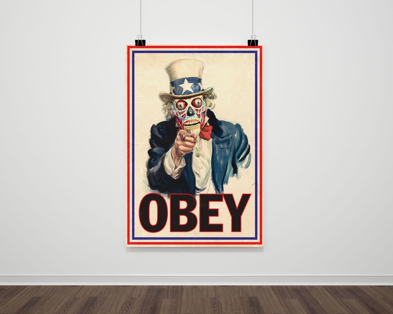 John Carpenter They Live Inspired Obey I Want You Propaganda Art Print A1 A2 A3 A4 image 6