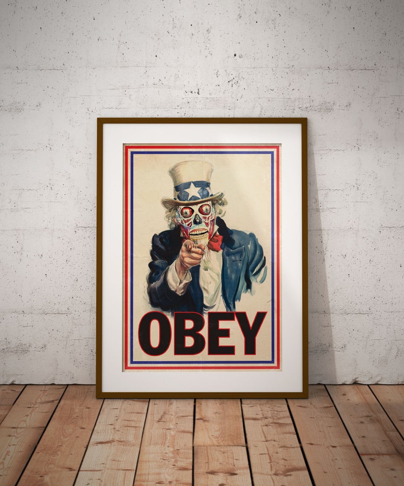 John Carpenter They Live Inspired Obey I Want You Propaganda Art Print A1 A2 A3 A4 image 5