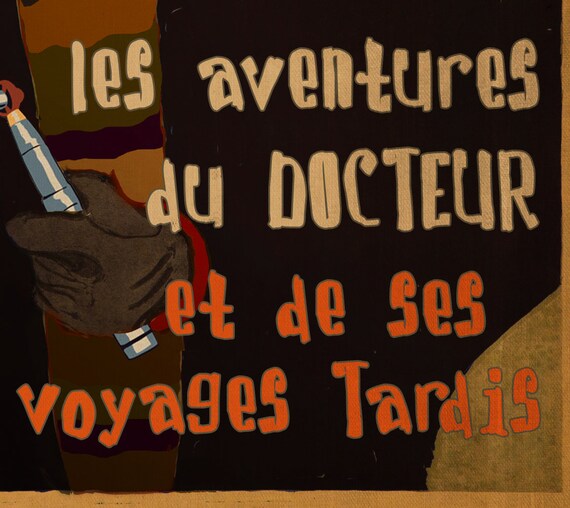 Doctor Who Inspired Tom Baker Toulouse Lautrec A4 A3 A2 A1 Poster