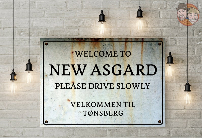 Avengers New Asgard Sign Art Print: Replica Prop Poster - Etsy