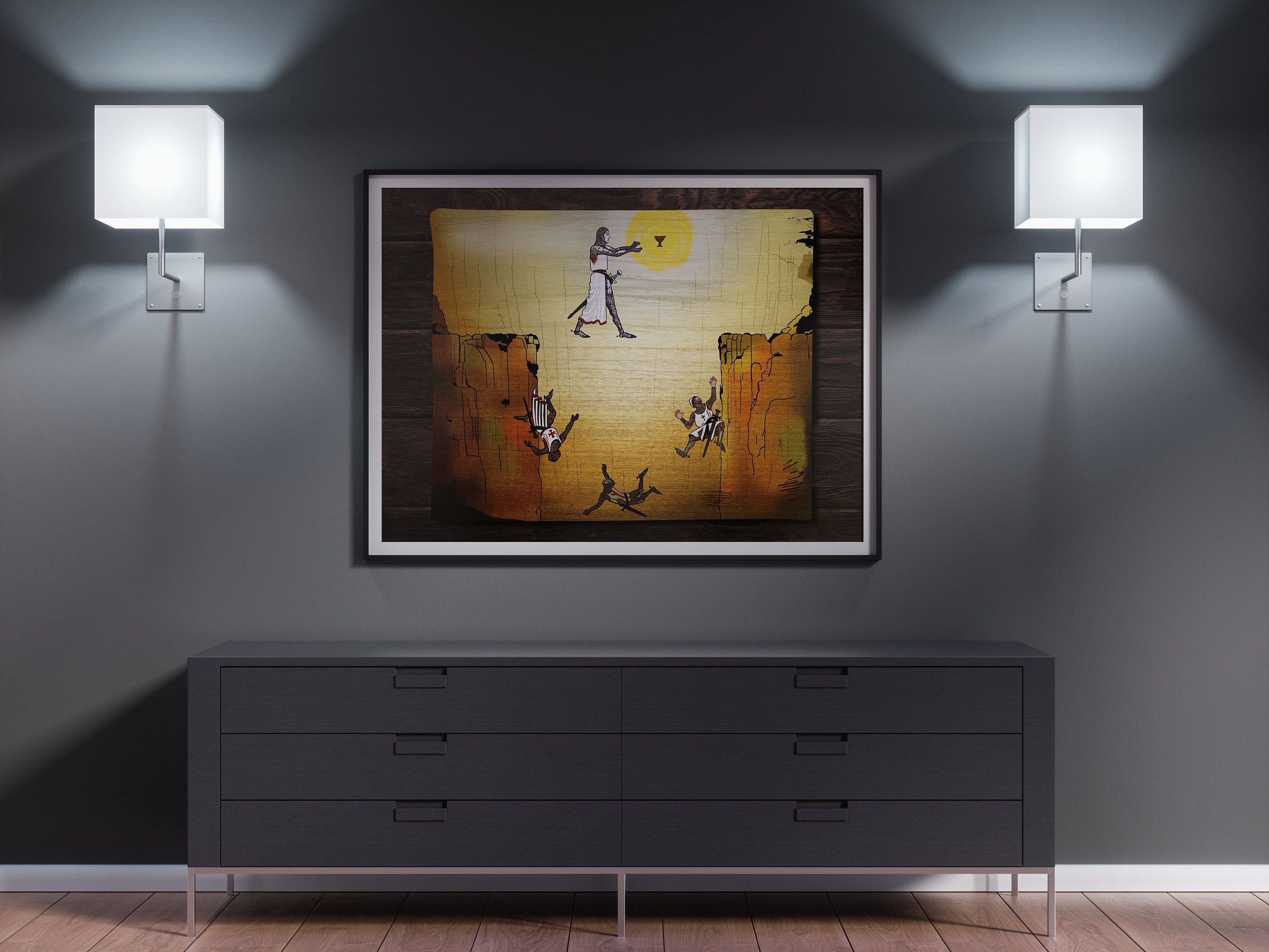 一点物★「インディジョーンズ・最後の聖戦」大きめタペストリー　レンタル販促非売品 最新作『インディ・ジョーンズと運命のダイヤル』からインディアナ