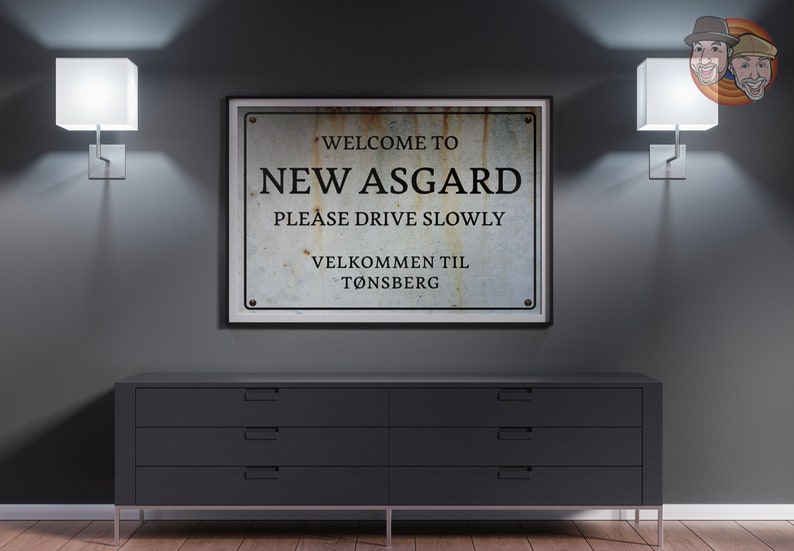 Avengers New Asgard Sign Art Print: Replica Prop Poster - Etsy