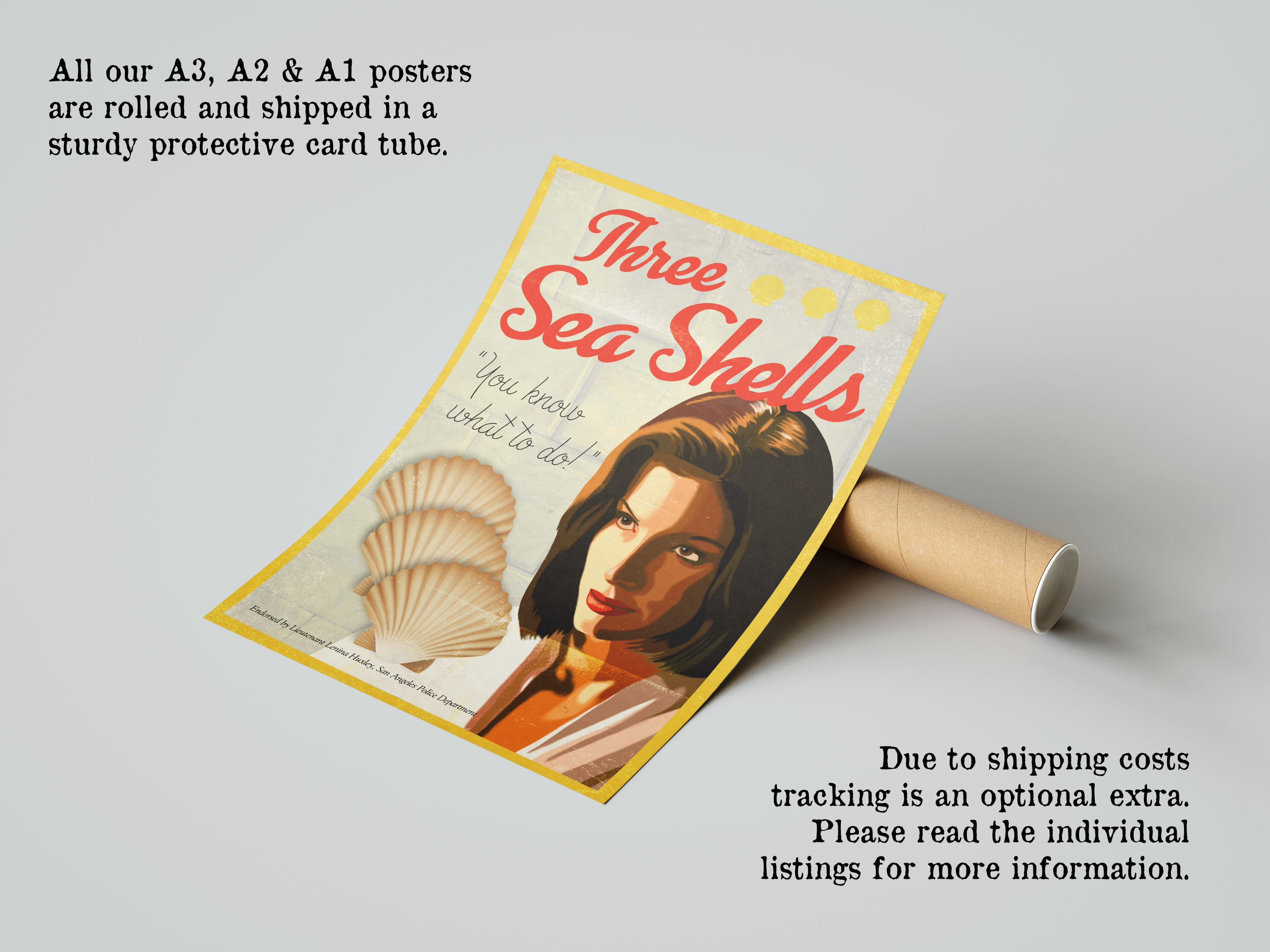 Demolition Man Inspired Sandra Bullock Three Sea Shells A4 | Etsy UK