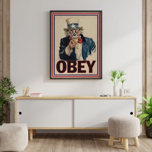 John Carpenter They Live Inspired Obey I Want You Propaganda Art Print A1 A2 A3 A4 image 3