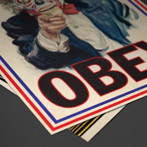 John Carpenter They Live Inspired Obey I Want You Propaganda Art Print A1 A2 A3 A4 image 4