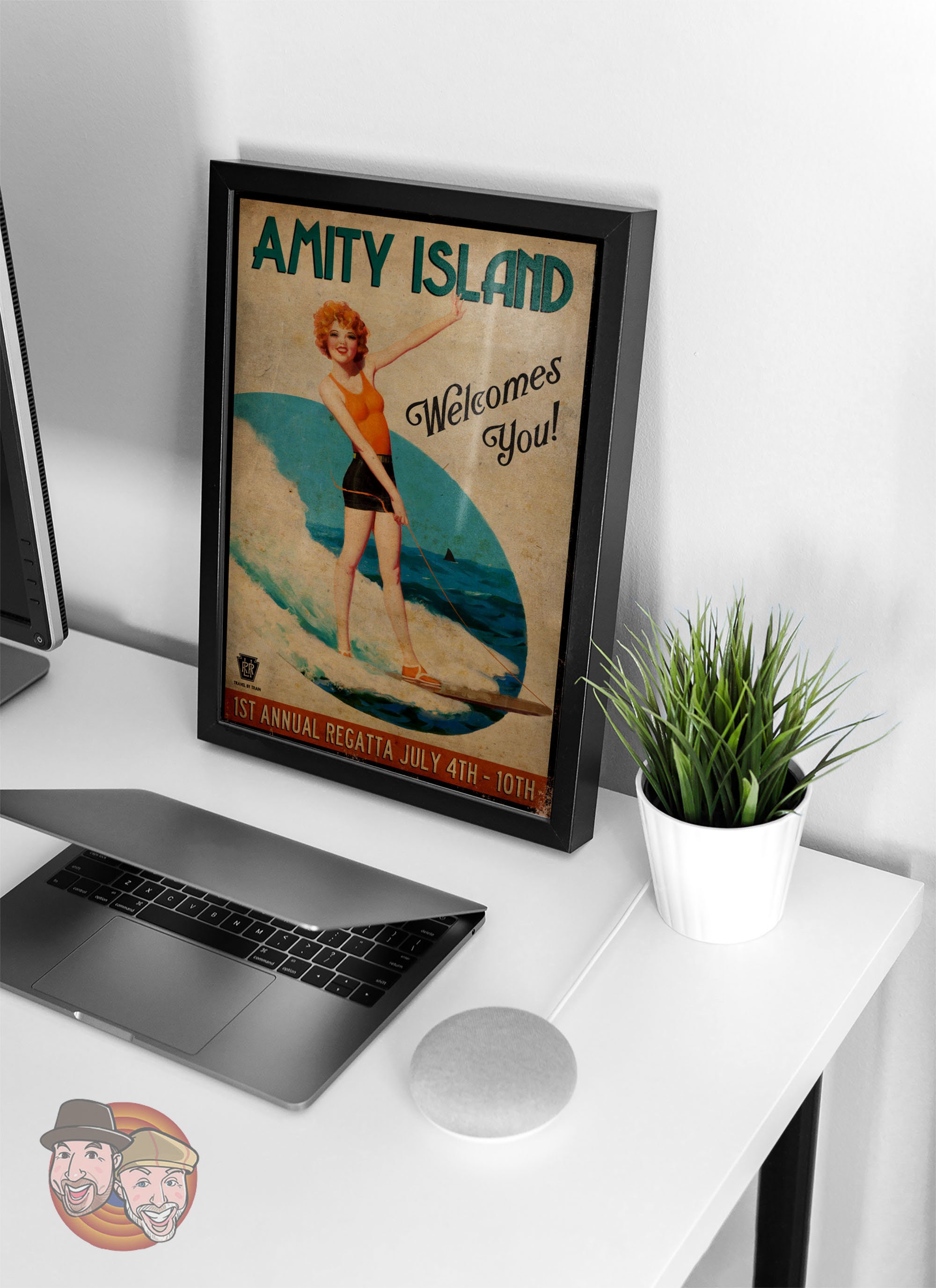 Discover Vintage Style Jaws Inspired Amity Island 1925 1st Posters