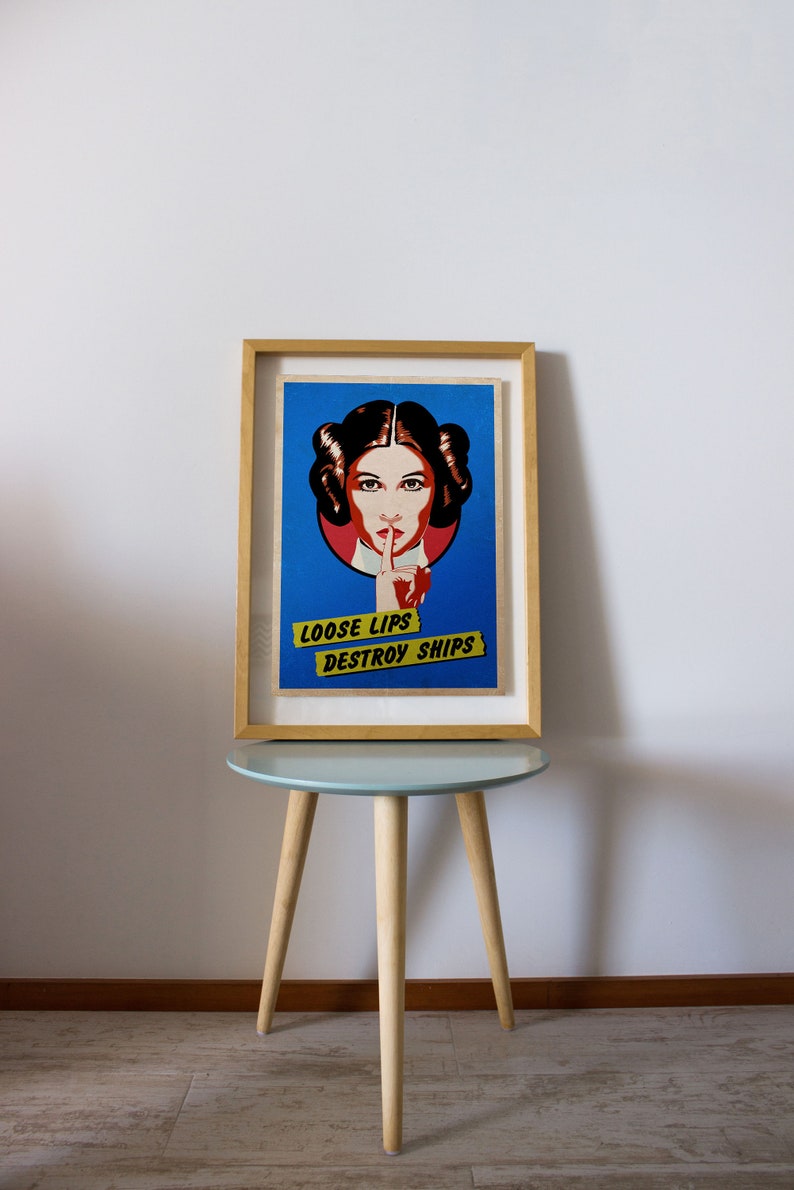 Star Wars Inspired Loose Lips Princess Leia Propaganda A1 A2 - Etsy