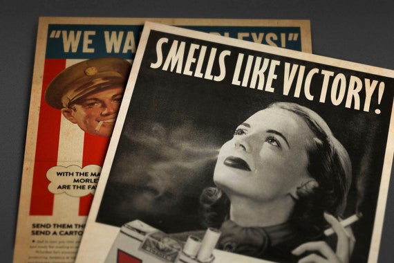 George Orwell 1984 'victory Cigarettes' Vintage Style Art Print