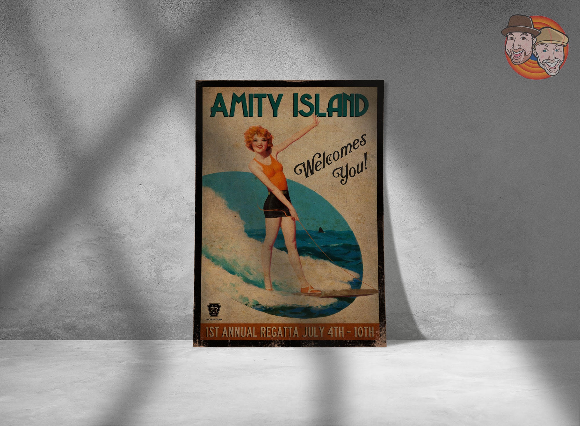 Discover Vintage Style Jaws Inspired Amity Island 1925 1st Posters