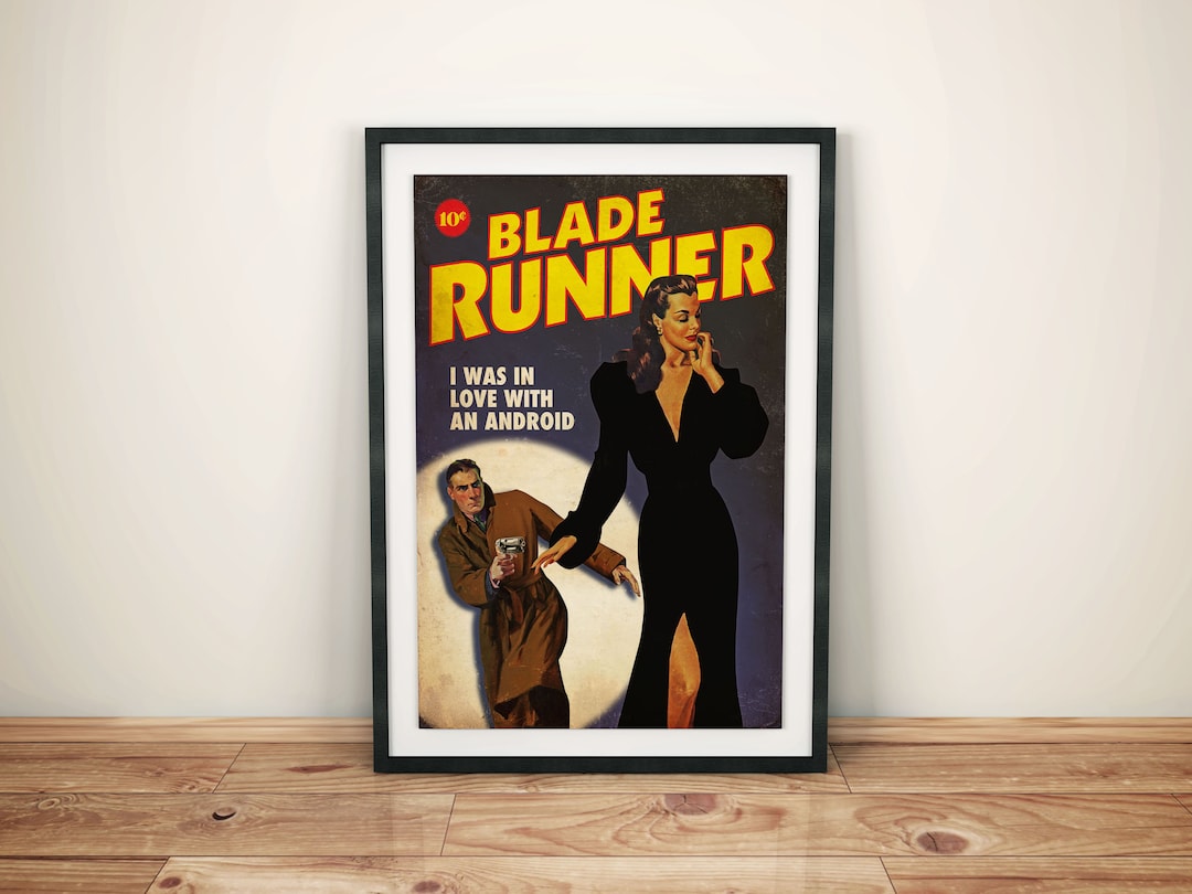 Blade Runner Pulp Noir Art Print - Vintage Retro Sci-fi Poster - Etsy
