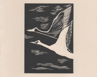 Original 'Gemini' Linocut print