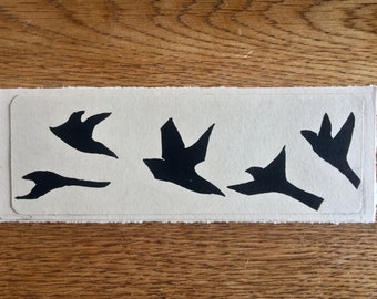 Original 'Birds In Flight' bookmark.