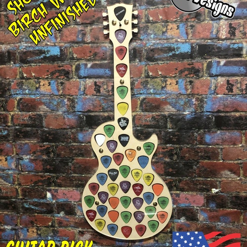 Electric Les Paul Style Guitar Guitar Pick Collection Etsy