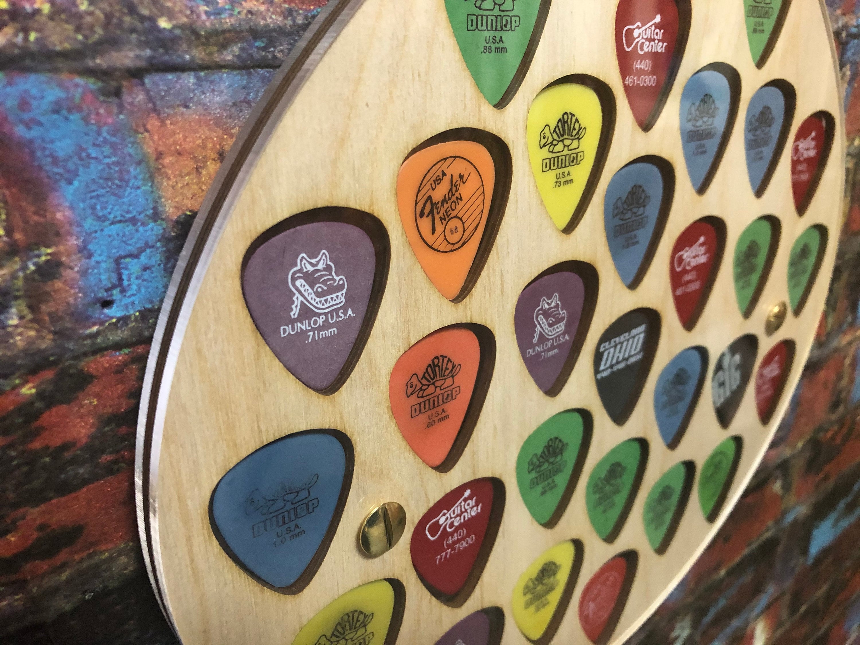 Acoustic Guitar Guitar Pick collection display Custom Etsy