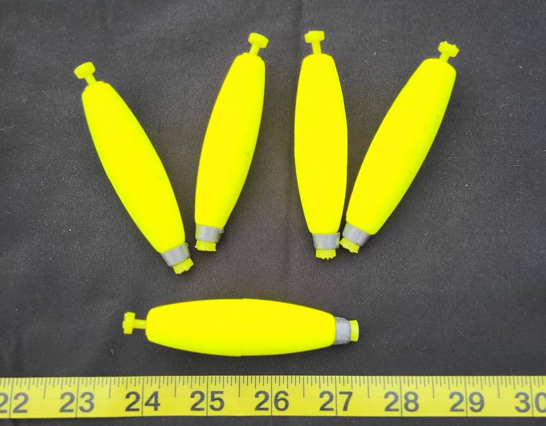 24 Weighted 3 Inch Length Snap-on Styrofoam Fishing Floats - Etsy
