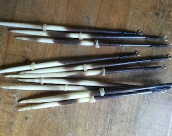 Real Porcupine Quill Fishing Floats, 5 floats, all natural color, choose from 4, 5, 6, 7, 8, 9, 10 inch lengths.