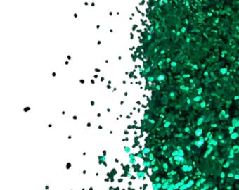 Glitter 1/2 Pound (8 oz) Bag Poly-Cryl Brand Medium Size .040 Glitter. Choose Emerald Green or Brilliant Purple. Great craft item or resale.