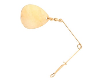 Gold #3 Jig Spinner Rigs, 4 Rigs, Blade and Wire Forms forPanfish, Walleye or Bass