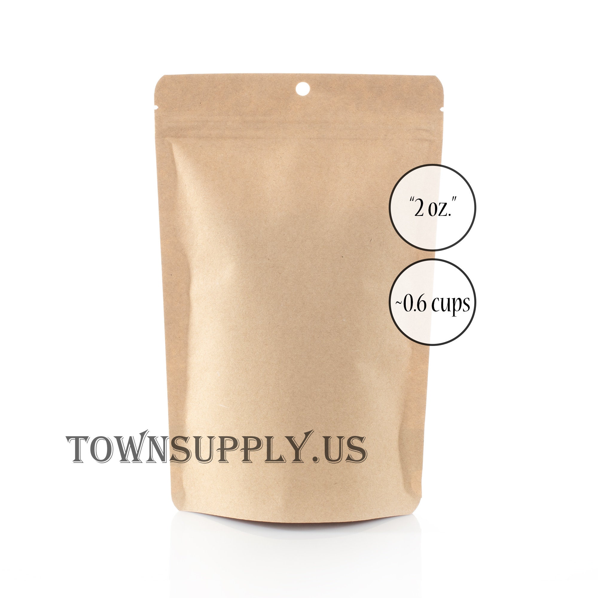 kraft resealable pouches