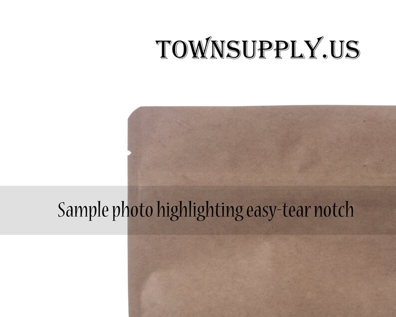 100 4 oz frosted clear poly stand up pouches, product packaging supply, recloseable food safe bags, resealable DIY party favor, TownSupply image 3