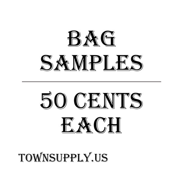 any one stand up bag - your choice, you pick the size, color and style - sample pouch -  Kraft, coffee bags, rice paper, window, TownSupply