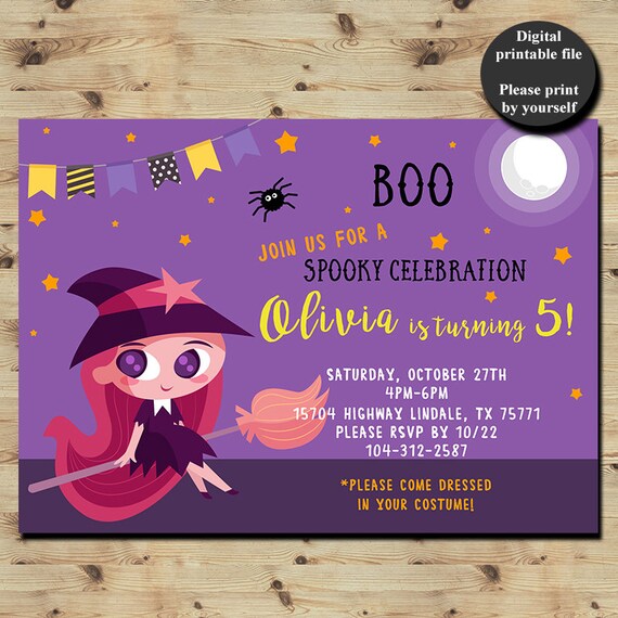 Halloween Party Einladung Geburtstag Halloween Etsy