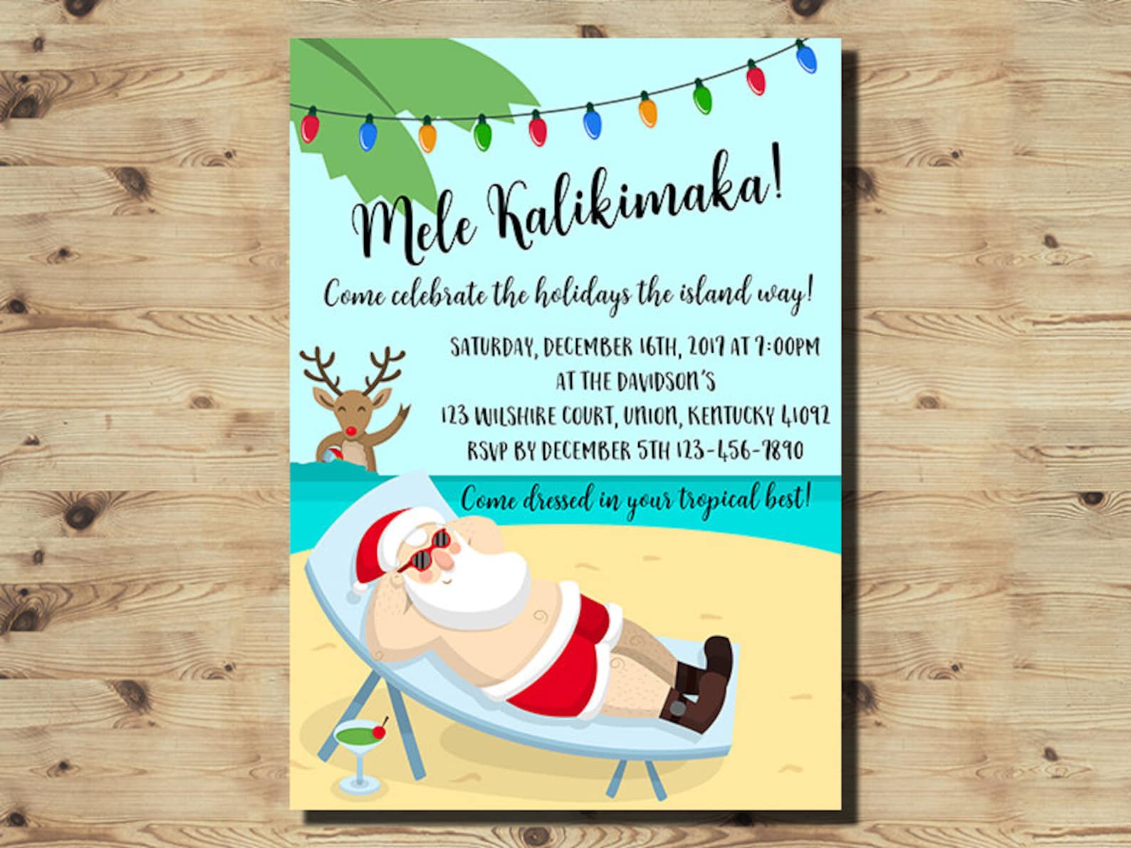 Tropical Christmas Party Invitation Hawaiian Christmas Party Etsy tropical-christmas-party-invitation-hawaiian-christmas-party-etsy