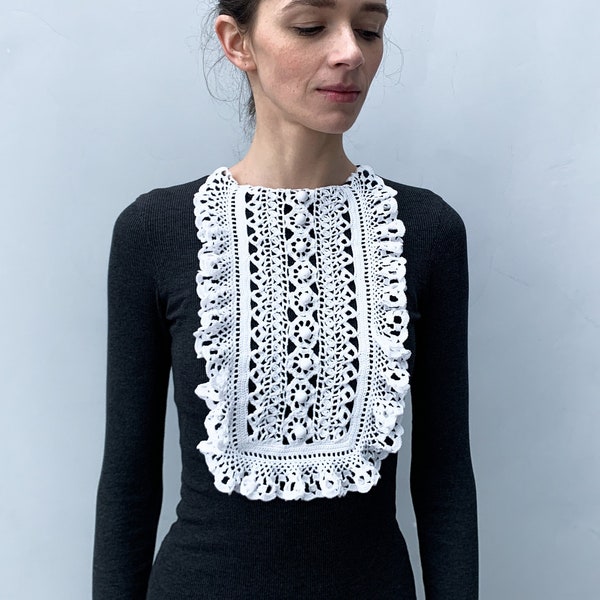 Crochet Jabot Etsy