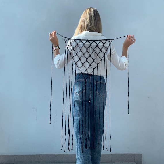 Macrame Belt Skirt – Boho Rope Wrap Skirt – Handmade  display picture 3