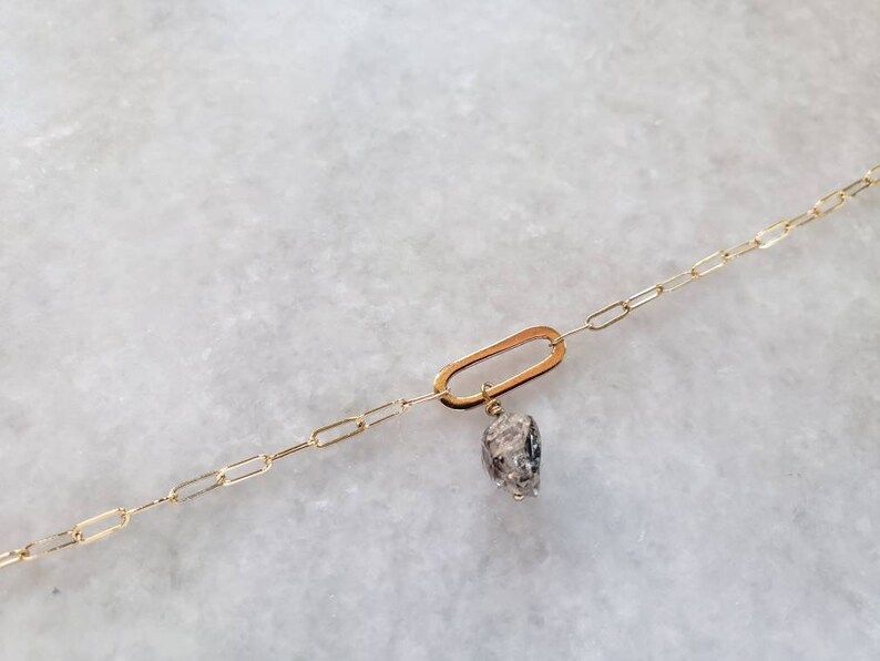 graduation gold filled chain dainty bracelet herkimer diamond gold bangle charm bracelet gift pendant bridesmaids long cable chain