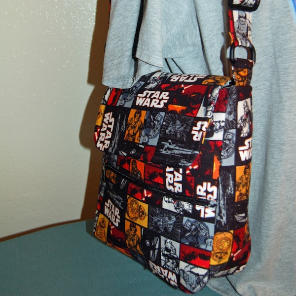 Crossbody / Shoulder Bag - Star Wars - Adjustable Strap, Multiple pockets