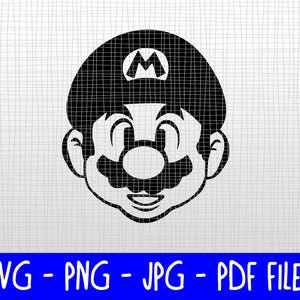 Downloadable SVG - Super Mario Bros - Mario