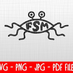 Downloadable SVGs - Pastafarian - Flying Spaghetti Monster