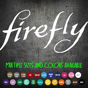 Vinyl Decal - Firefly Logo