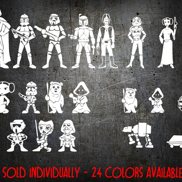 Family Style Decals - Star Wars Characters