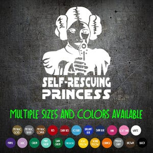 Vinyl Decal - Leia - Self Rescuing Princess